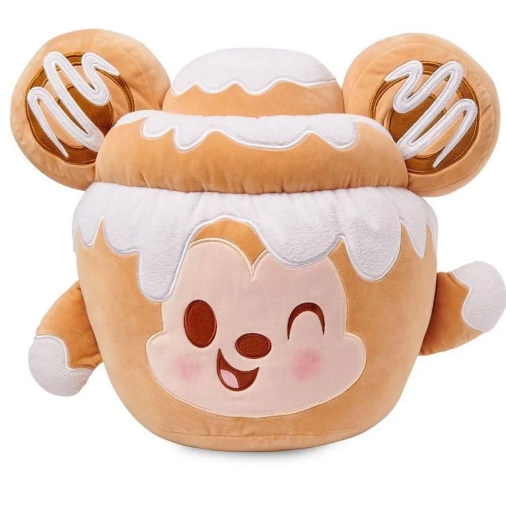 Disney Munchlings Mickey Mouse Cinnamon Swirl Bun Scented Plush 14 1/2” NWT
